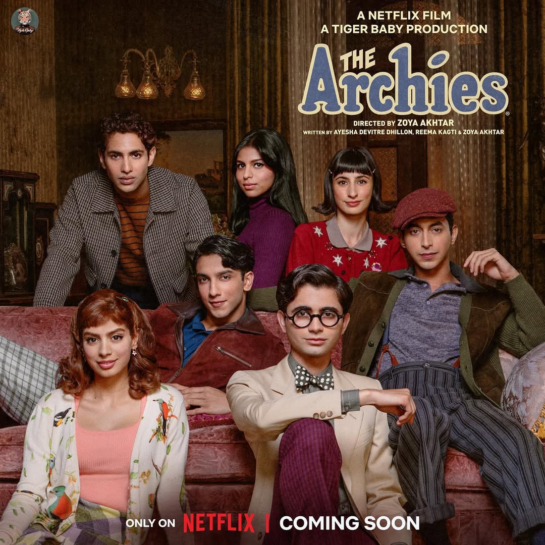 So excited for you guys to watch whatโs in store๐ฅค๐๐ We are coming soon on Netflix worldwide !!
#TheArchiesOnNetflix
@zoieakhtar @reemakagti1 @tigerbabyofficial @ArchieComics @graphicindia @netflix_in @archiesnetflix @dotandthesyllables #AgastyaNanda @khushi05k @mihirahuja_ @suhanakhan2 @vedangraina @yuvrajmenda