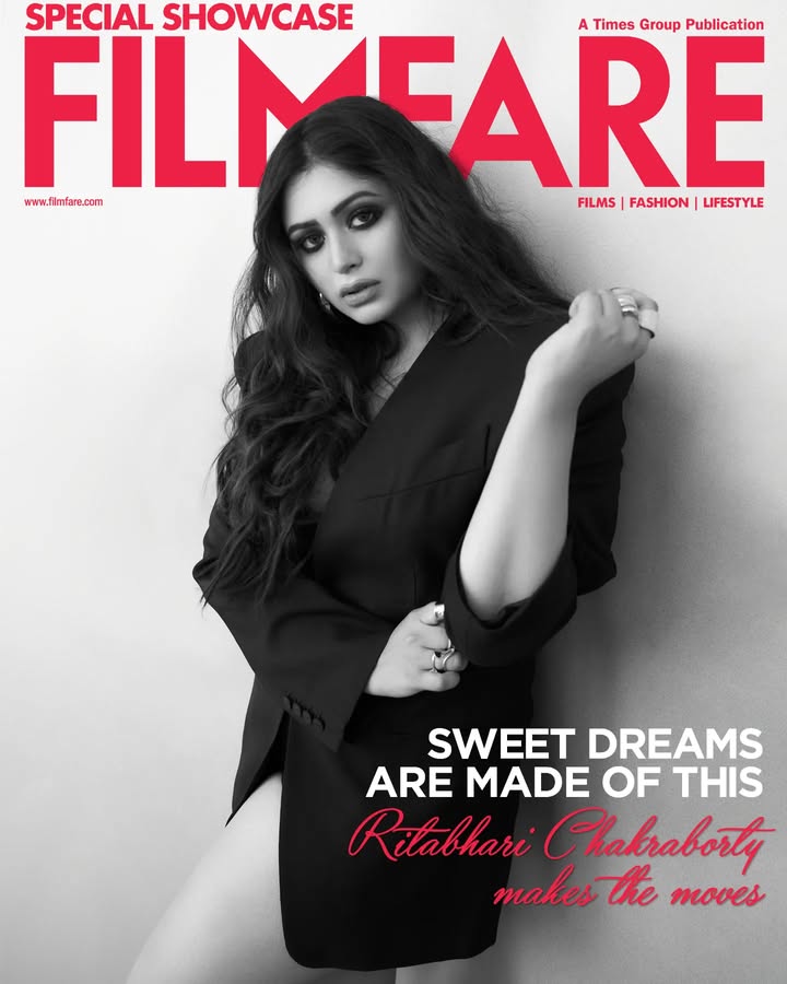 A prominent name in the Bengali entertainment industry, #RitabhariChakraborty has had a pristine filmography to her name. Known for her impressive performances in Shesh Theke Shuru, Chotushkone, Bawal, Brahma Janen Gopon Kommoti, the talented actress is also one of the youngest producers in Tollywood. Gracing the digital cover of our September 2023 issue, Ritabhari bares her heart open in a candid conversation and looks as ravishing as ever. ♥️
Photographer: Ajay Kadam (@kadamajay)
Stylist: Chandani (@styledbychandani)
Makeup Artist: Babushona (@sahababusona)
Hair Stylist: Ginni Halder (@ginni_love21)
Art Director: Nikesh Gopale (@nikeshgoaple)
Filmfare Editorial: Anuradha Choudhary (@anewradha), Ashwini Pote ( @ash_pote), Tanisha Bhattacharya (@tanisha_bhattacharyya), Tanzim Pardiwalla (@pepper_tan), Suman Sharma (@sumisharma31)
On Ritabhari:
Outfit: Aak:Ch (@aak.ch)
Earrings: Misho (@misho_designs)
Rings: Misho (@misho_designs)
Bralette: Namara Swim (@namaraswim)