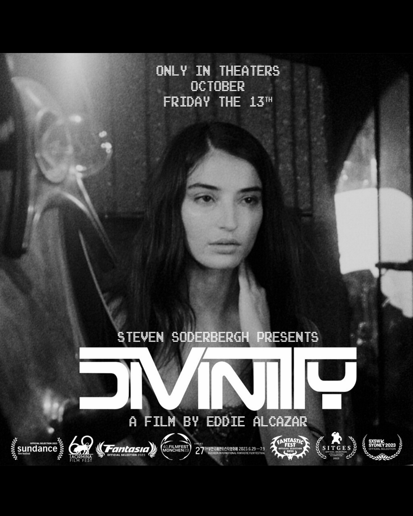 Today is the day!!!π₯ Thank you to @eddiealcazar for letting me be a part of such a sick, trippy movieee!! And Steven Soderbergh for supporting and backing us!
@divinitythefilm is now available in all theaters!
I canβt wait for you all to experience this filmπ€π€
β‘οΈ Divinitythefilm.com for all the tickets and theaters and showtimes!