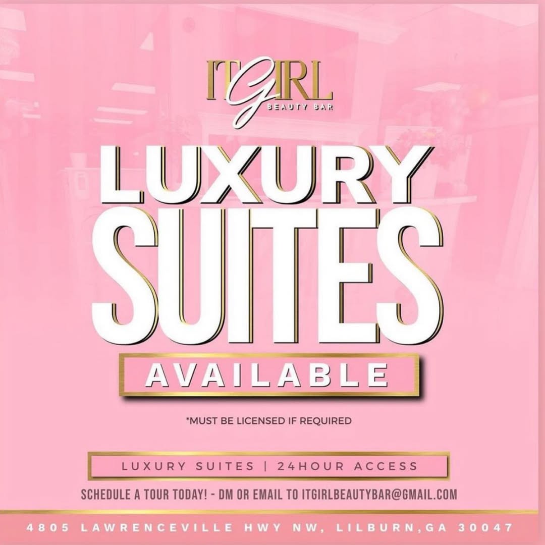 Wanna expand your business ? Grow your clientele? Have someone fun nice and luxury to work ? Ask about our suites at @itgirl_beautybar by email itgirlbeautybar@gmail.com or DM 💕 schedule your tour and come check at the best ONE STOP SHOP ‼️
