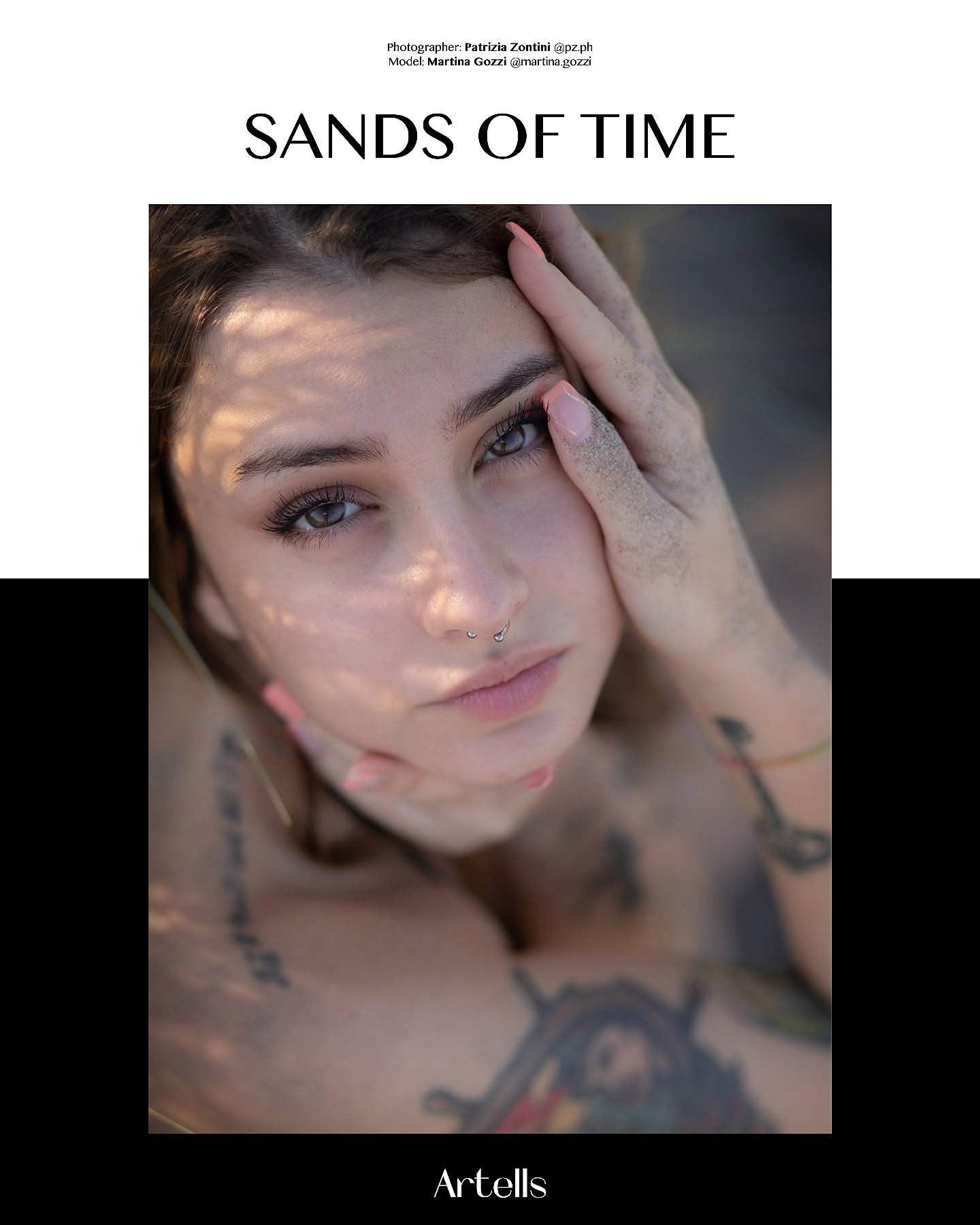 Editorial for:
@artells.magazine
ARTELLS MAGAZINE - PORTRAIT OCTOBER (VOL 1952)
~
sʜᴏᴏᴛɪɴɢ: Sands of Time
ᴘʜᴏᴛᴏɢʀᴀᴘʜᴇʀ: Patrizia Zontini @pz.ph
ᴍᴏᴅᴇʟ: Martina Gozzi @martina.gozzi
~