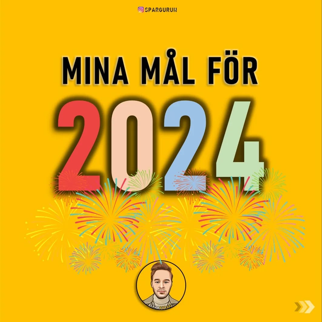Mina mĂ„l för 2024! đđ„
Nu hoppas vi att det hĂ€r blir ett Ă„r med fortsatt riktigt stark börsutveckling och att svenska smĂ„bolag hĂ€nger med upp!â
ïžđ
Gott nytt Är!
#börs #nyÄrslöfte #mÄl2024 #mÄl
