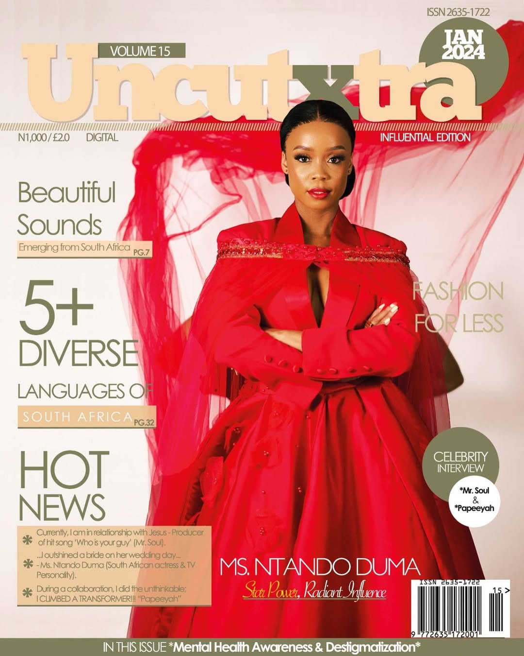 I’m so thrilled to be the Cover Star for the UK based quarterly Magazine UncutXtra “Influential Edition”.
Grateful for the recognition and ecstatic to share my story with the world. It’s a momentous milestone and a true honor! Please grab your copy and I hope you enjoy.❤️