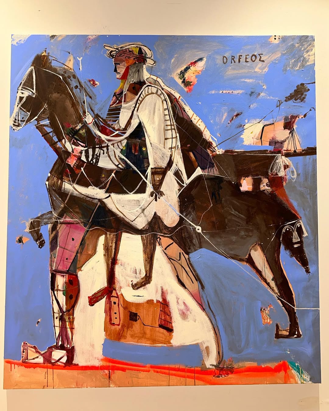‘OREOS O ORFEOS’ 150x160cm Oil and acrylic on canvas 2024.