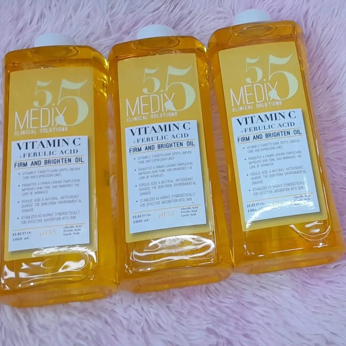5.5 MEDIX Products available
Lotion- 3000/=
Oil - 2700/=
Shower gel- 2000/=
