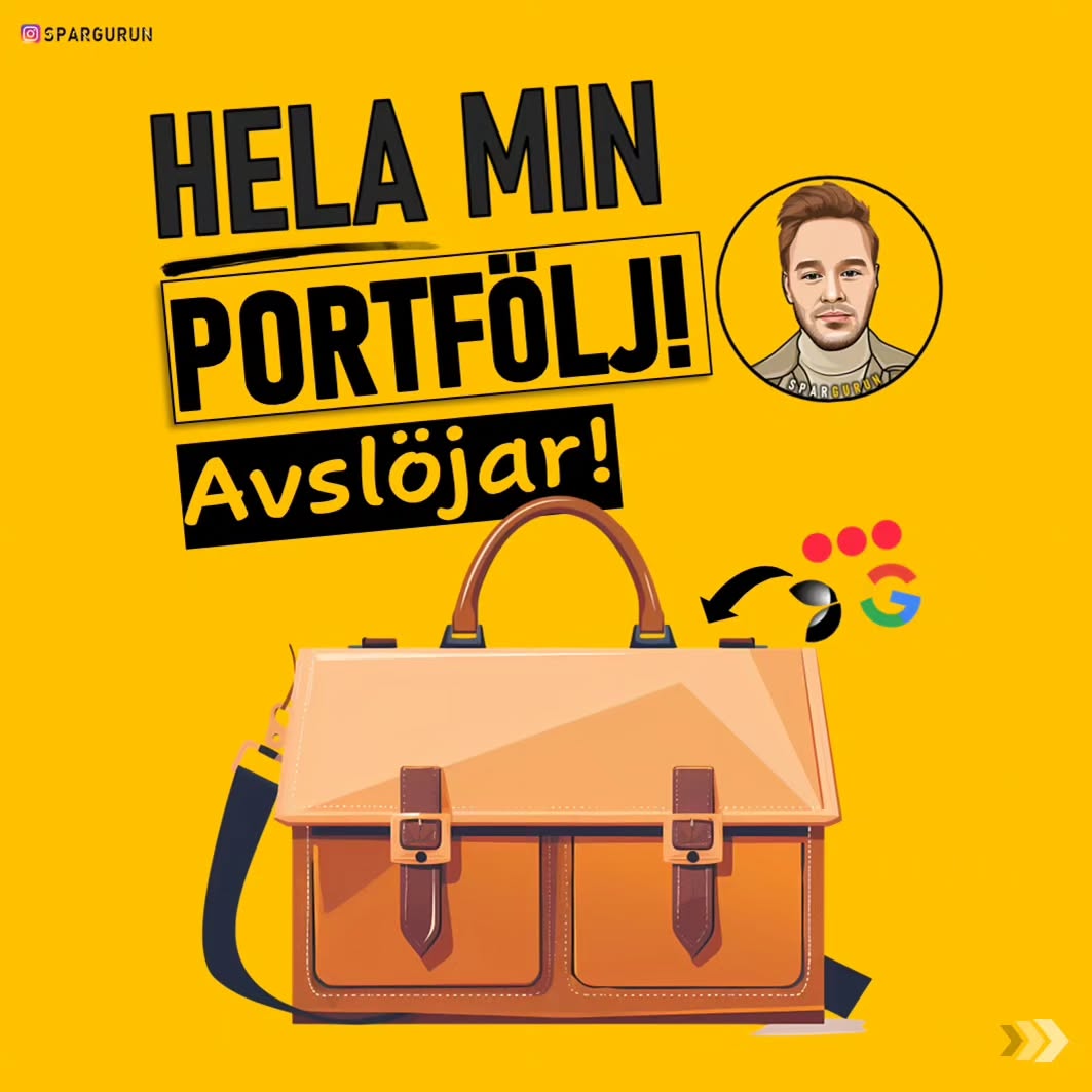 PORTFĂLJEN, AUGUSTI 2024!â
ïž
Spara inlĂ€gget och dela det med polarna, grannen, mormor, eller vem ni Ă€n vill. Nu hoppas vi pĂ„ ett starkt avslut pĂ„ börsĂ„ret!đđ„
Historisk avkastning Àr inte en garanti för framtida avkastning. Alla investeringar Àr förknippade med en risk och det Àr inte sÀkert att du fÄr tillbaka hela det insatta kapitalet. Gör alltid din egen analys.