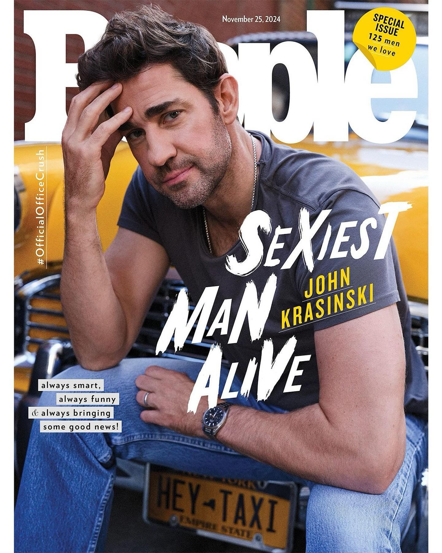 Introducing PEOPLE’s 2024 #SexiestManAlive, #JohnKrasinski.🔥 Head to our link in bio to read more, and pick up your issue on newsstands this week. l 📷: @julianunganostudio