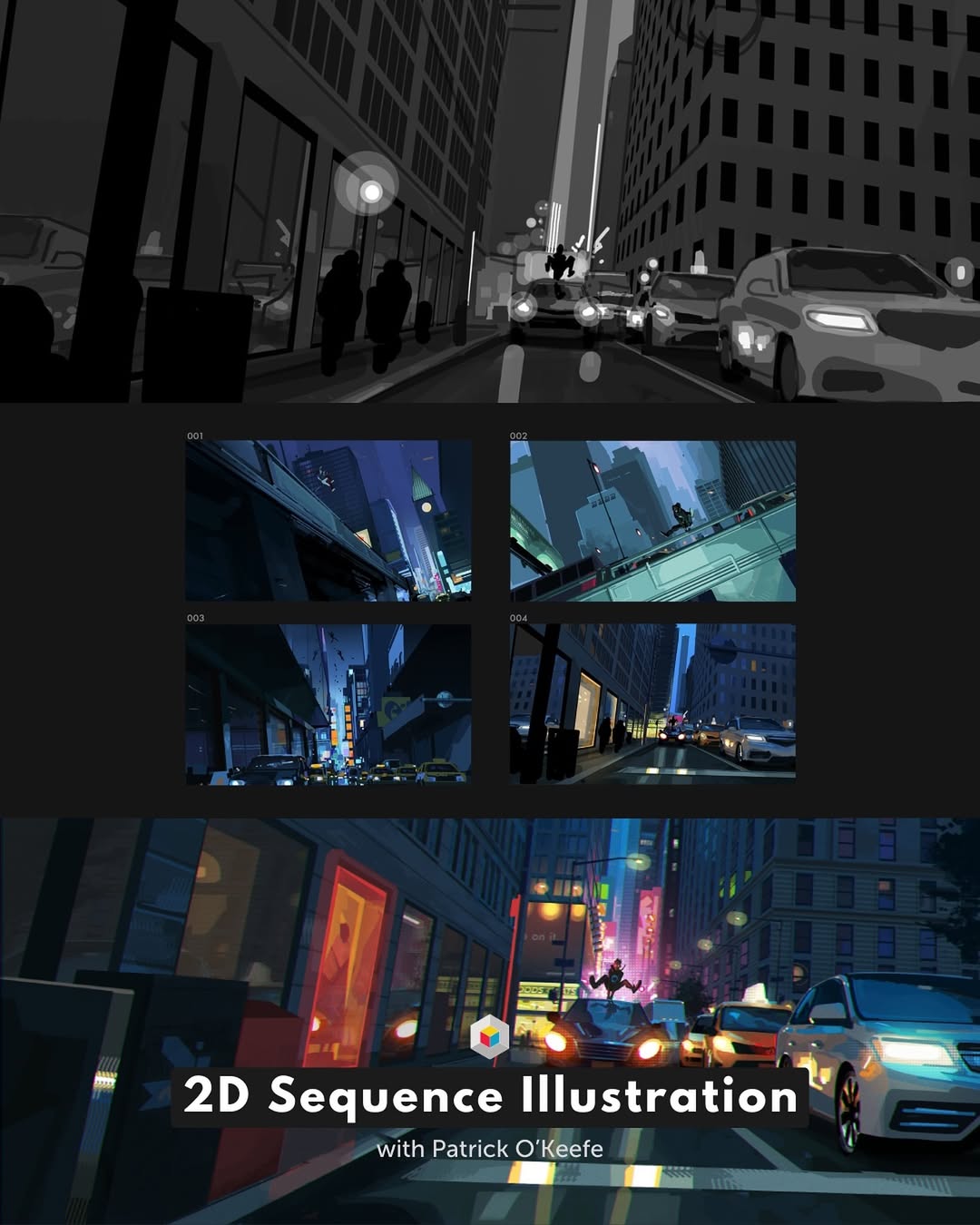 2D SEQUENCE ILLUSTRATION with @okeefe_artist (Patrick O’Keefe)
Industry-leading art director Patrick O’Keefe will teach you all of his tricks for quickly laying down compelling compositions, zeroing in with detail and color, then post-processing one gorgeous final piece in the exact workflow he has used on academy award winning movies!
www.learnsquared.com
#learnsquared #2d #illustration #sequenceillustration #visdev #artdirection #spiderverse