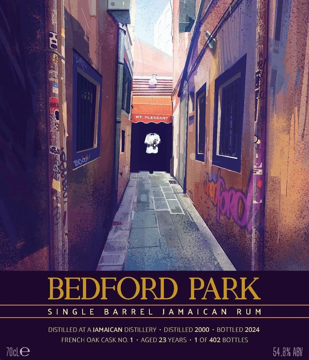 PUMPED to finally announce my first ever rum label! I was inspired to paint this piece during my world travels after @spiderversemovie , and I’m honored have it showcased on the bottles of this incredible 23-year-old Hampden rum from new independent bottler @bedfordparkspirits, for now exclusively available in the UK (link in bio).
My American & Canadian fam stay tuned, link for you coming soon.
www.bedfordparkspirits.com