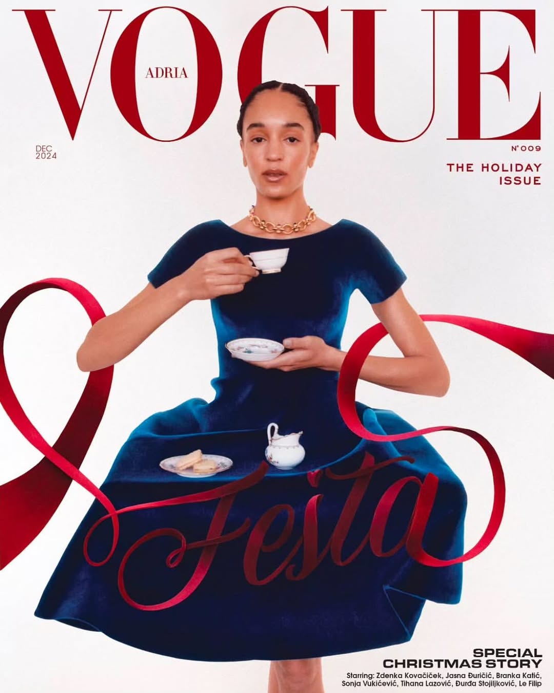 🎀🏹☕️holiday special for the cover of @vogue.adria
thank u to this dream team for such a fun and unforgettable time and making the coldest day in London feel like the warmest~*