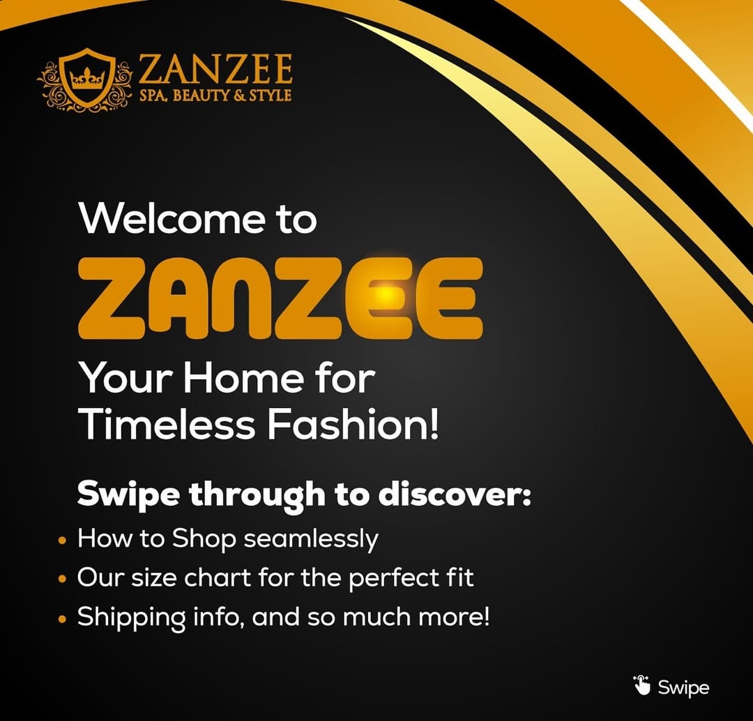 Welcome to the Zanzee Experience! 👑 You’ve just stepped into a world of elegance, luxury, and timeless beauty! At Zanzee, we don’t just sell clothes; we create masterpieces for kings, queens, and everything beautiful in between. From the finest kaftans and regal bubus to luxurious couple designs and traditional attires, every piece is crafted to make you feel royal, confident, and unforgettable.
✨What We Offer:
- Stunning ready-to-wear outfits for casual, formal, and special occasions
- Unique designs inspired by African heritage and modern trends
- A seamless shopping experience tailored just for you
📦 How to Shop:
1️⃣ Browse through our collection via posts, highlights, or stories.
2️⃣ DM us for inquiries and order placements.
3️⃣ Worldwide shipping available—your style knows no borders!
📏 Size Chart:
We cater to all sizes, from petite to plus. Refer to our size chart or share your measurements, and we’ll ensure the perfect fit.
💡 Our Services:
- Custom designs for those who want something extraordinary
- Expert styling advice to help you shine
- Seamless delivery to your doorstep
✨ Why Choose Zanzee?
Because you deserve the best! Each piece is a celebration of YOU—crafted with love, precision, and the highest quality fabrics.
To all our followers—old and new—thank you for being part of the Zanzee family. Explore our page, fall in love with our designs, and let us style you for every moment worth celebrating.
👗 Slide through and let’s dress you in elegance, grace, and power. Don’t forget to follow, like, and refer us to your loved ones. This is just the beginning of your Zanzee journey!
#WelcomeToZanzee #LuxuryFashion #ZanzeeQueensAndKings #AfricanElegance