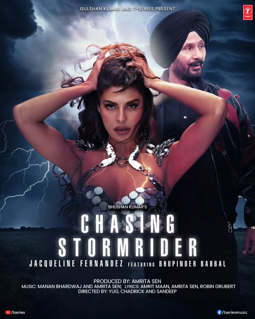 This song will have you on the edge of your seat, vibin' 🔥 #ChasingStormrider Coming Soon!
#tseries #BhushanKumar @jacquelienefernandez @bhupinderbabbal @realamritasen @manan_bhardwaj_official @amritmaan106 @robingrubert @raymanntmarwah @yugofficial #Chandrik #Sandeep @hearmyst