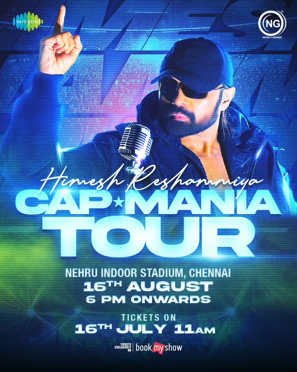 Chennai Gets Its Biggest 𝙎𝙪𝙧𝙧𝙤𝙤𝙧🤩🎶
The Rockstar 𝐇𝐢𝐦𝐞𝐬𝐡 𝐑𝐞𝐬𝐡𝐚𝐦𝐦𝐢𝐲𝐚 Hittin
𝗖𝗵𝗲𝗻𝗻𝗮𝗶 For The First Time! 🔥
Brace Yourselves For A Musical Paradise
This 𝟭𝟲𝘁𝗵 𝗔𝗨𝗚𝗨𝗦𝗧🗓️ at
𝗡𝗲𝗵𝗿𝘂 𝗜𝗻𝗱𝗼𝗼𝗿 𝗦𝘁𝗮𝗱𝗶𝘂𝗺, 𝗖𝗵𝗲𝗻𝗻𝗮𝗶📍
Tickets Live On 𝗝𝘂𝗹𝘆 𝟭𝟲𝘁𝗵 - 𝟭𝟭 𝗔𝗠 🎟️
Grab Your Tickets On @bookmyshowin
𝐇𝐢𝐦𝐞𝐬𝐡 𝐑𝐞𝐬𝐡𝐚𝐦𝐦𝐢𝐲𝐚 𝐂𝐚𝐩 𝐌𝐚𝐧𝐢𝐚 𝐓𝐨𝐮𝐫 🎶
🗓️ 𝟏𝟔𝐭𝐡 𝐀𝐮𝐠𝐮𝐬𝐭
📍𝐍𝐞𝐡𝐫𝐮 𝐈𝐧𝐝𝐨𝐨𝐫 𝐒𝐭𝐚𝐝𝐢𝐮𝐦
@noiseandgrains @realhimesh
@saregama_official @karya2000 @itisveer @onlynikil
#HimeshReshammiyaConcert #CapmaniaTour #NoiseAndGrains